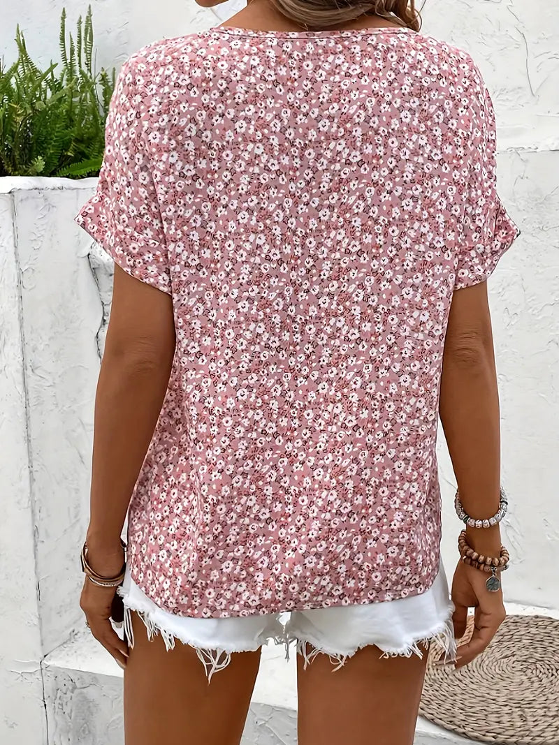 CHARLOTTE | blouse à boutons floraux