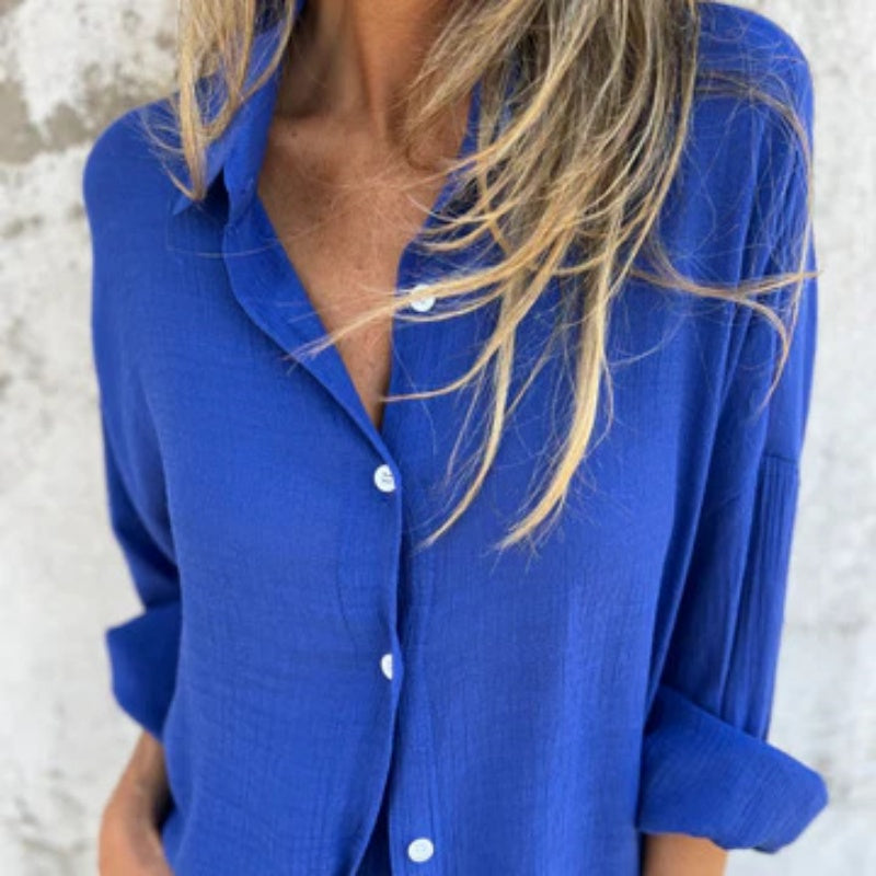DONNA | Blouse élégante à manches longues et short