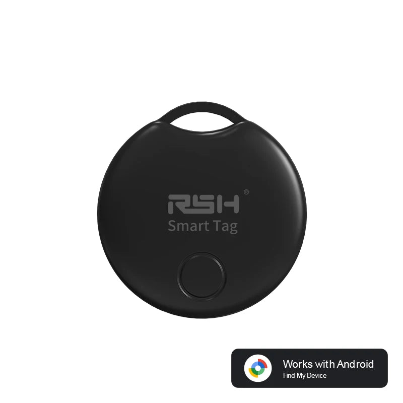 Rsh rastreador gps inteligente para etiqueta android, funciona com android, google, encontrar meu aplicativo, localizador de chave, etiqueta inteligente para xiaomi samsung