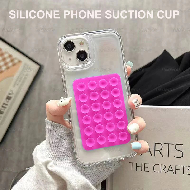 1Pc Sticky Phone Grip Silicone Suction Pad octobuddy Phone Accessories Mobile Silicone Suction Cup Rubber Suction Phone Holders