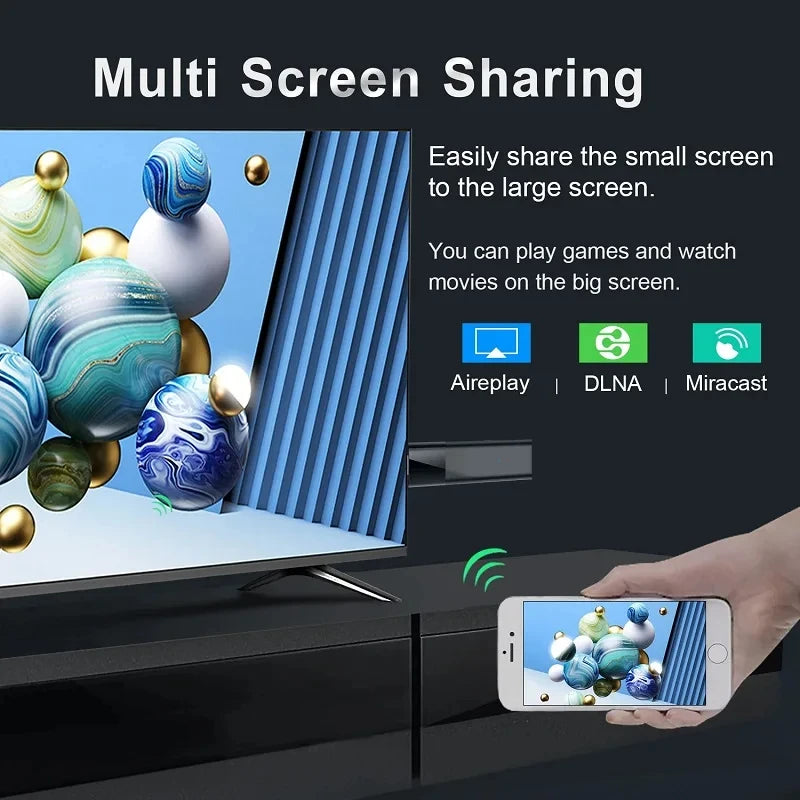 Clé TV intelligente Q12 8K Android 14, boîtier TV Allwinner H313, double Wifi 5G 8 go 32 go 64 go 128 go, lecteur multimédia BT Google Voice décodeur
