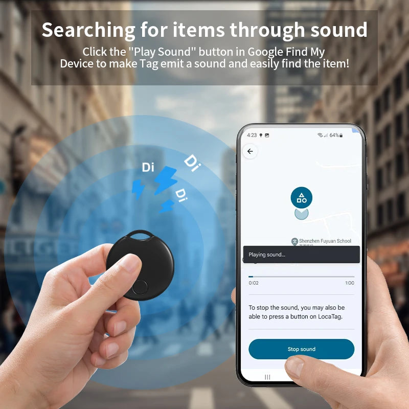 Rsh rastreador gps inteligente para etiqueta android, funciona com android, google, encontrar meu aplicativo, localizador de chave, etiqueta inteligente para xiaomi samsung