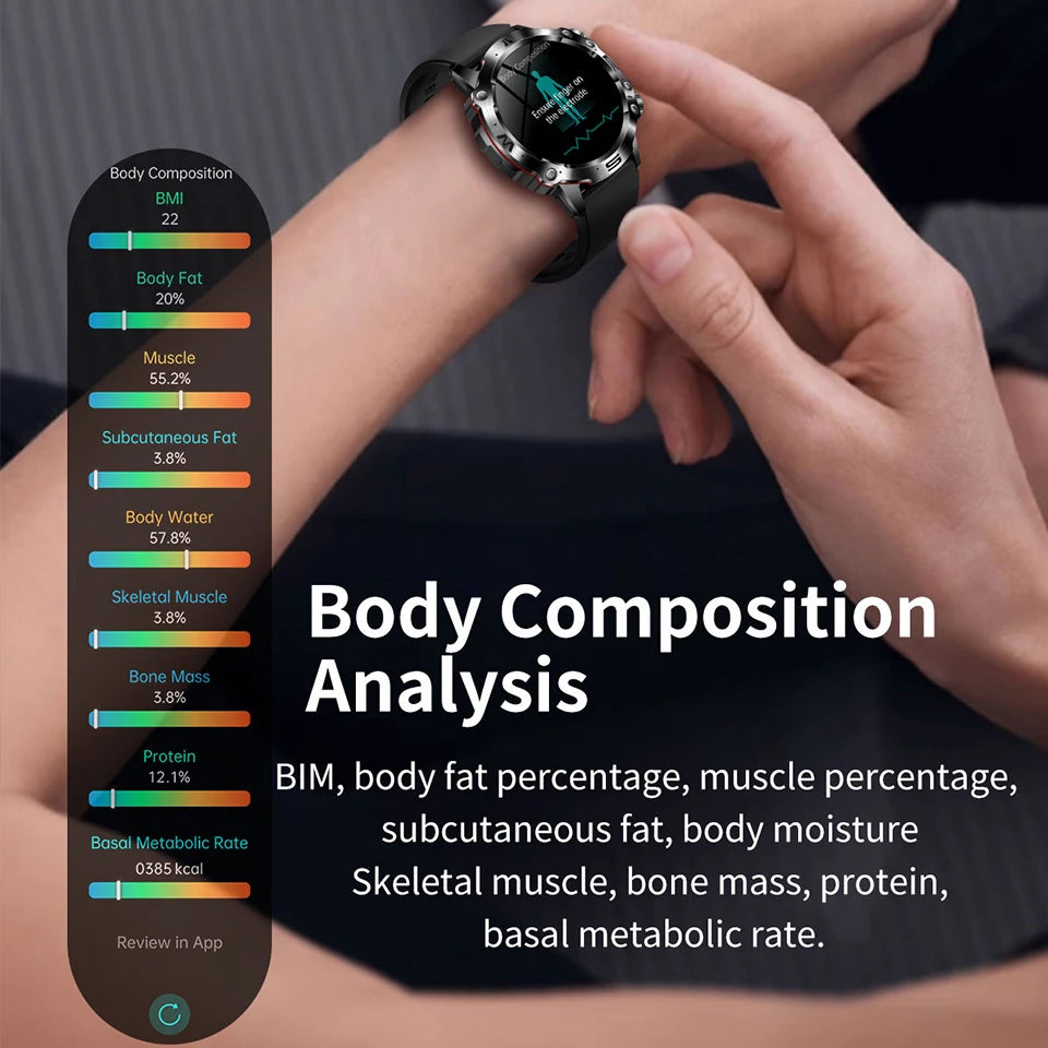 2025 New For Huawei Laser Therapy Blood Lipids Uric Acid Smart Watch Men ECG+PPG Precise Blood pressure Health Monitor Watches