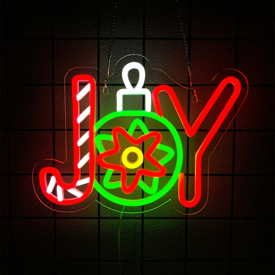Merry Christmas Neon Sign for Wall Decor, Christmas Tree Neon Signs Vibrant LED Neon Light up Sign for Party Decor USB Powered