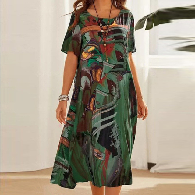 LANA| ROBE ABSTRAITE CONFORTABLE