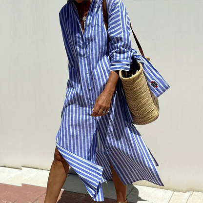 STELLA | ROBE CHEMISE RAYÉE