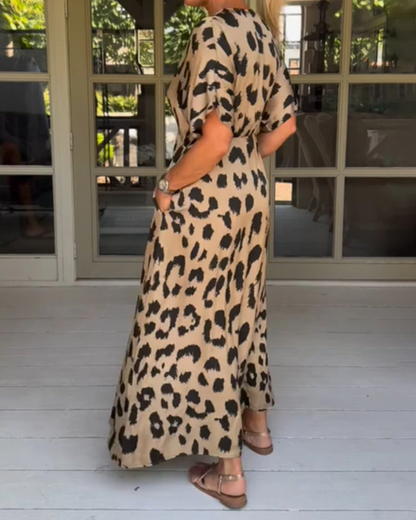 LEAH - Robe Léopard