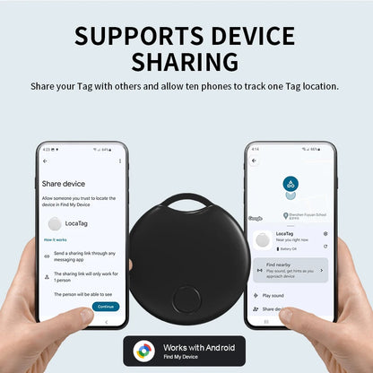 Rsh rastreador gps inteligente para etiqueta android, funciona com android, google, encontrar meu aplicativo, localizador de chave, etiqueta inteligente para xiaomi samsung