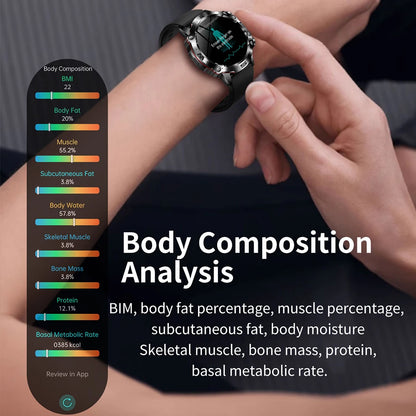 2025 New For Huawei Laser Therapy Blood Lipids Uric Acid Smart Watch Men ECG+PPG Precise Blood pressure Health Monitor Watches