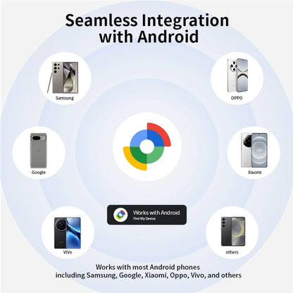 Rsh rastreador gps inteligente para etiqueta android, funciona com android, google, encontrar meu aplicativo, localizador de chave, etiqueta inteligente para xiaomi samsung