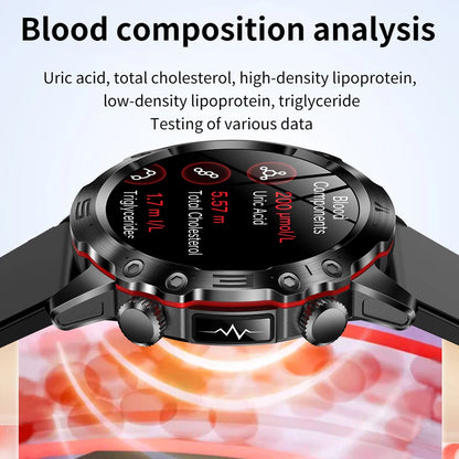 2025 New For Huawei Laser Therapy Blood Lipids Uric Acid Smart Watch Men ECG+PPG Precise Blood pressure Health Monitor Watches