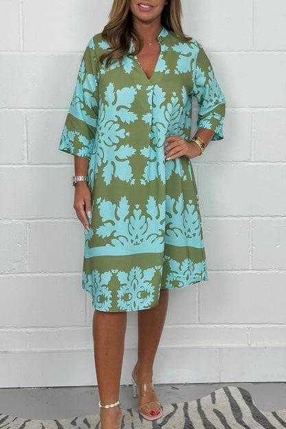 CELESTE Robe printanière rayonnante