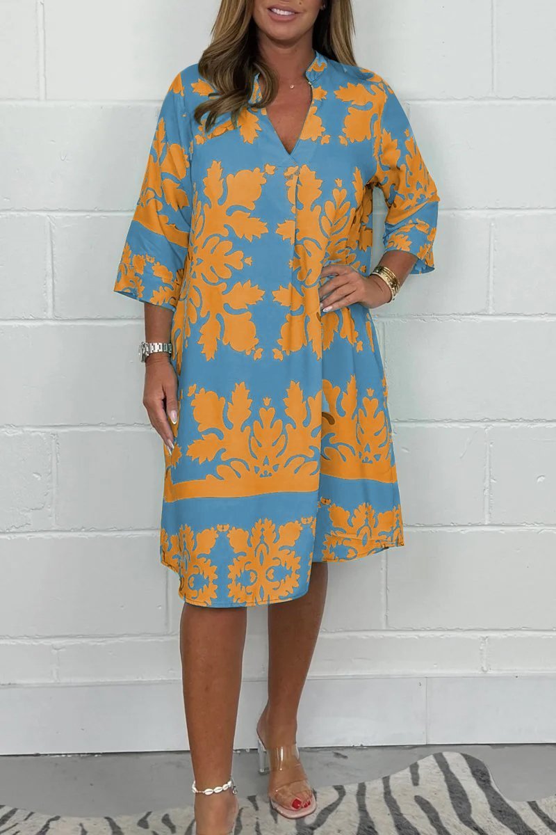 CELESTE Robe printanière rayonnante