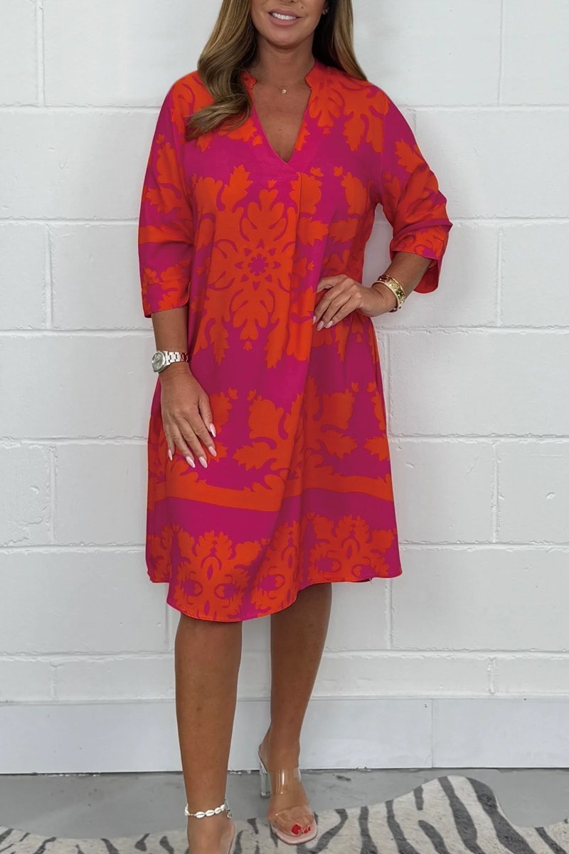CELESTE Robe printanière rayonnante